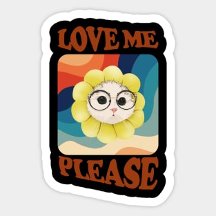 Love Me Please Sticker